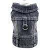 Fashion With D-Ring Dog Jeans Jacket Breathable Comfortable Dog Denim Shirts Pet Clothes Dog