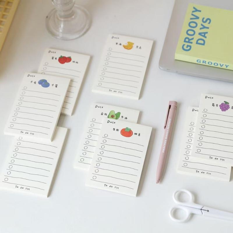 Kawai Stationary Notepad Simple Line Series Notebook Word Book Portable Planner Office School Supplies Gift Lovely Memo Pad