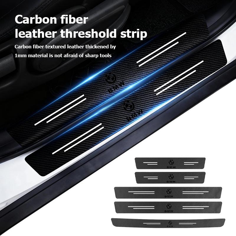 HINB3 Car Door Carbon Fiber Sill Anti Scratch Protection Strip For BMW X1 X2 X3 X4 X5 X6 F49 F39 F25 G01 F16 G06 G07 F25 F30