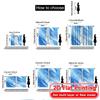 2D Flat Printing  2pcs Aqua Veil Modern Creative Curtains 100% Polyester Curtains Thermal Insulation   and Room Darkening