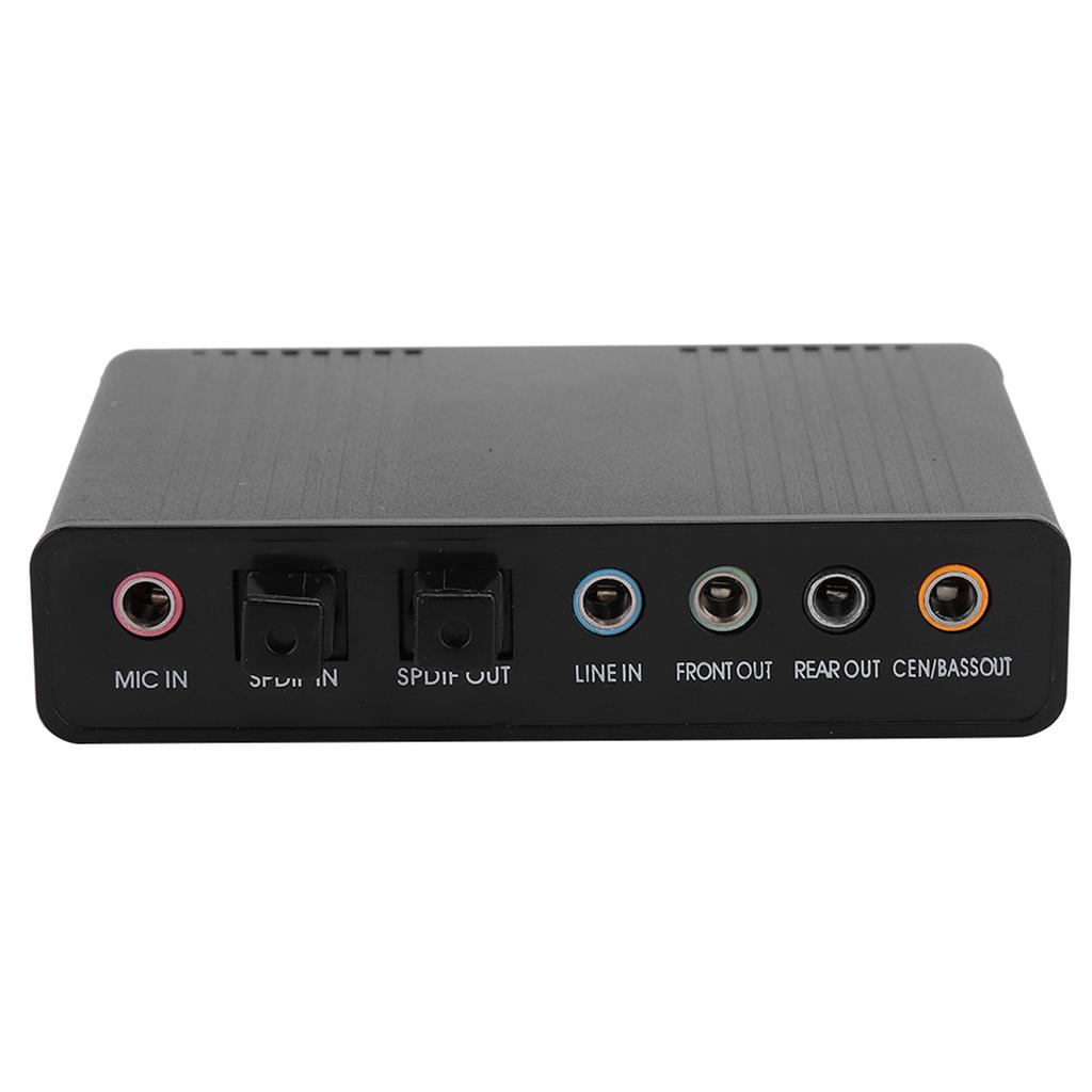 DM HD10 USB 5.1 Computer External Sound Card Audio Adapter for Karaoke Recording