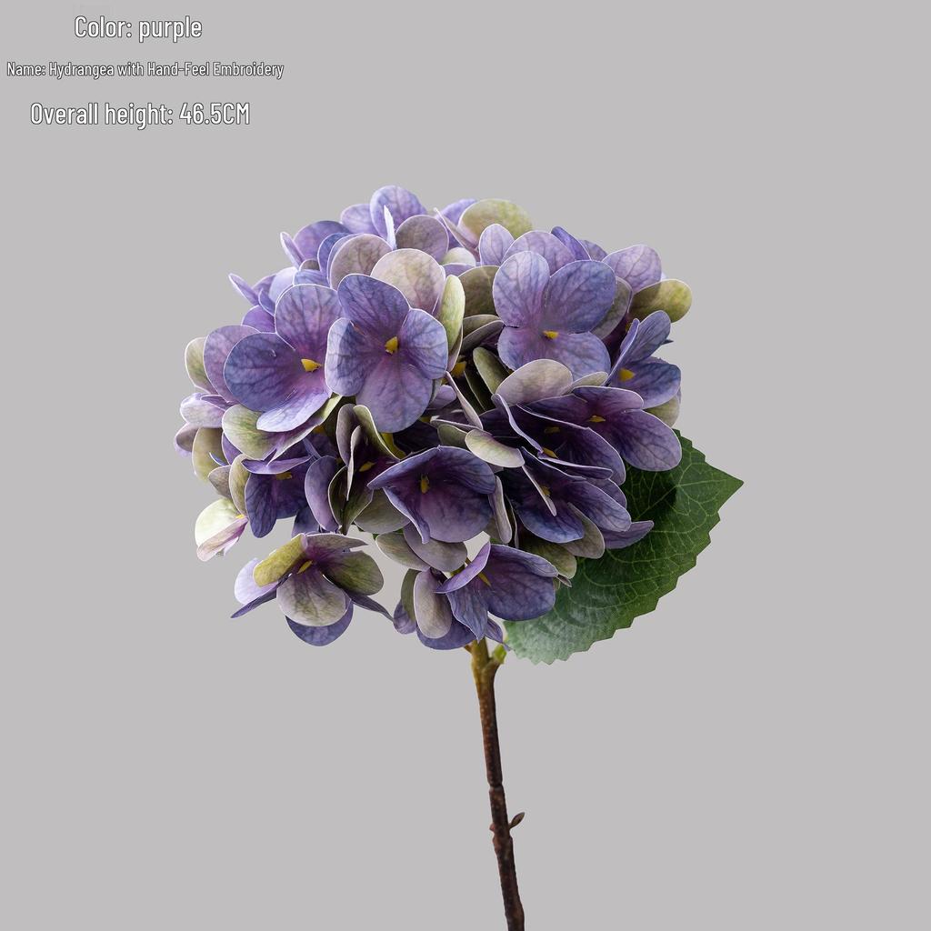 Hydrangea Faux Flower - Realistic Wedding Decoration with INS Style