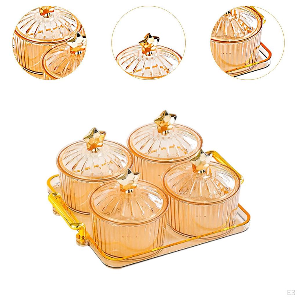 Divided Platter for Dried Fruits And Snacks Ideal Celebrations