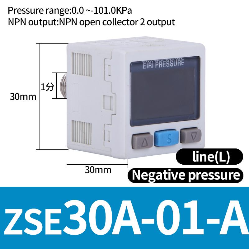 ZSE / ISE30A Pneumatic High-Precision Electronic Digital Display Pressure Switch ISE30A-01-N-L ZSE30A-01-P-L ZSE30AF-01-A
