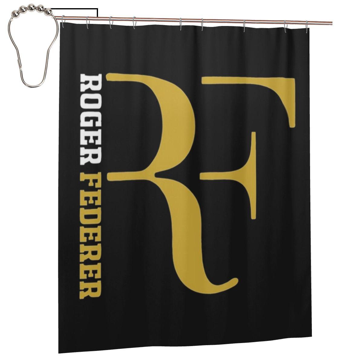 

Шторка для душа Roger Federer Ванная комната Полиэстер Водонепроницаемые Занавески для ванны с крючками W60H190(CM)-1 Pcs