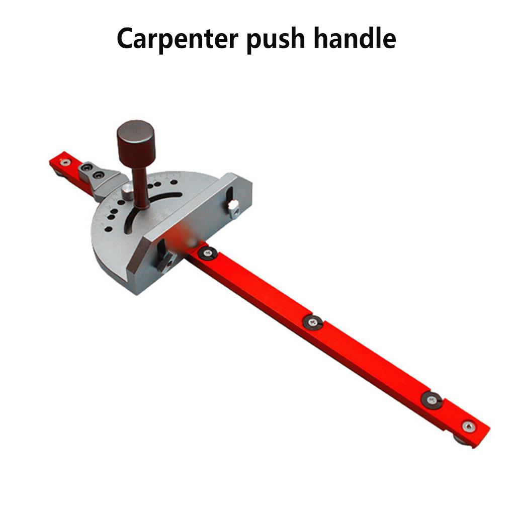 Woodworking Tool High Strength Angle Miter Gauge Sawing Assembly Ruler with Metric Scale  Alluminium Fence Insert Plate