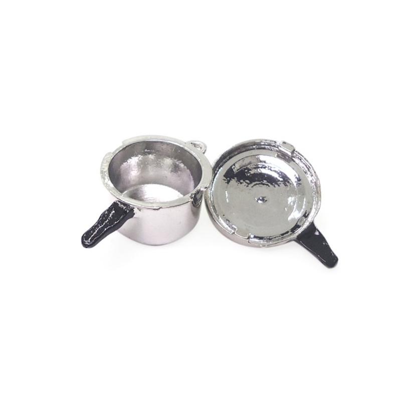 Modell Schnellkochtopf Puppenhäuser Küche 1:Maßstab 12 Realistisches Kochgeschirr Schnellkochtopf Modell für Kreativen Spaß