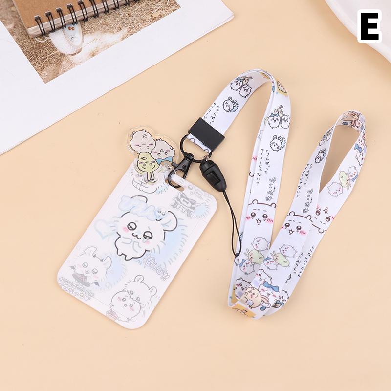 Cute Cartoon Neck Strap Lanyard Card Cover For Student Id Card Teacher Strap Badge Holder Photo Card Diy Hang Rope Keyring