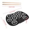 Electronic Drum Set Hand-rolled Drum 9 Pad MIDI Interface Supports DTX Games Portable Drum Set Gifts with Drumsticks Pedals