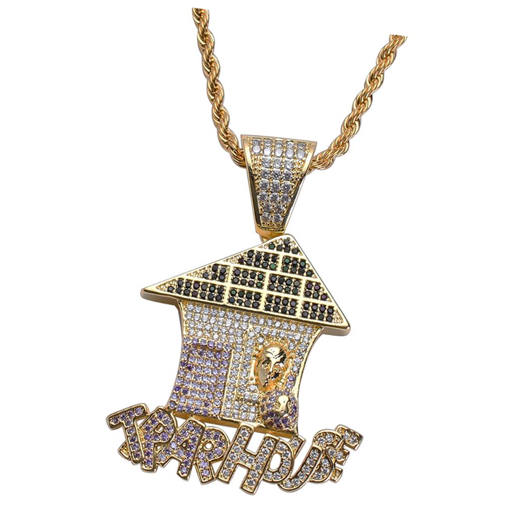Vintage Pendant Necklace Punk Trap 