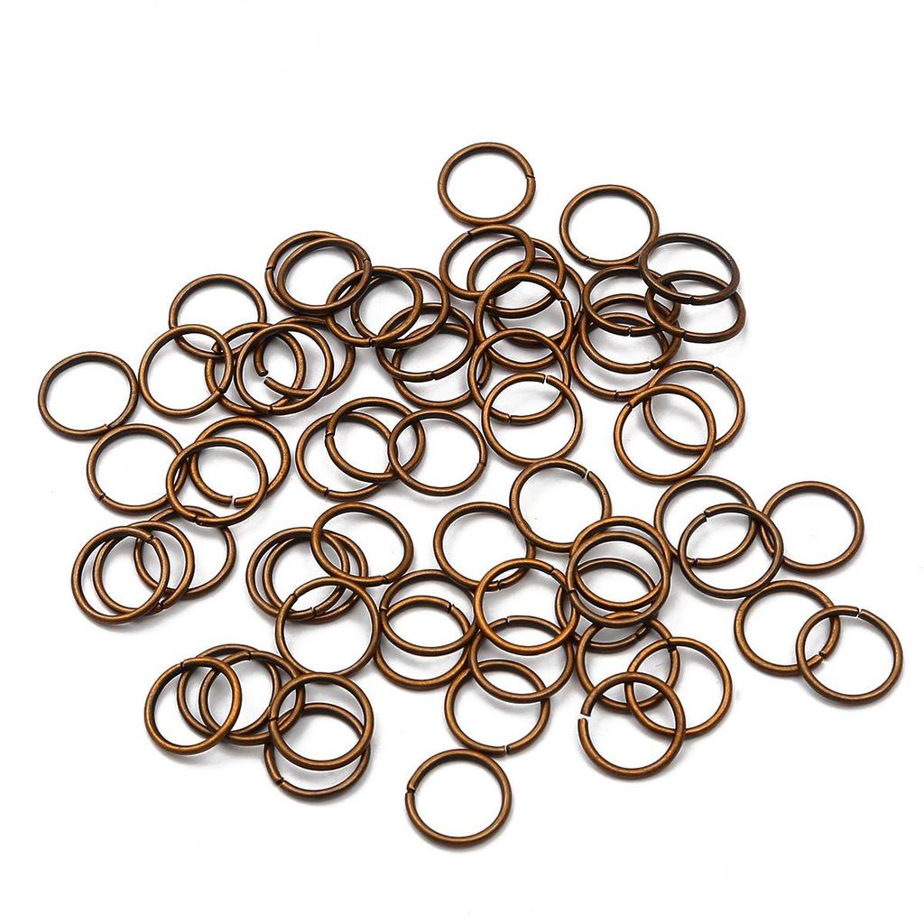 Single Loop Open Jump Rings for DIY Bracelets, Necklaces, and Earrings - Jewelry Making Accessories, Metal C and O Rings.