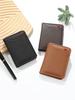 Men's Vertical PU Wallet - Multi-Slot Card Holder, Large Capacity, Compact Design