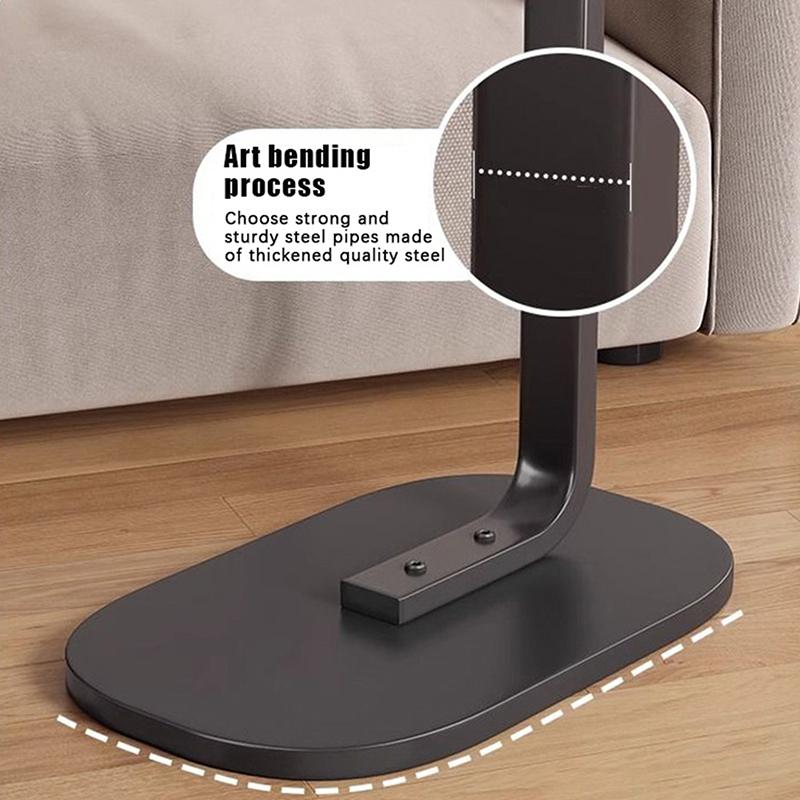 C Shaped Side Table Modern Light Luxury Style Small Coffee Table Living Room Portable Household Compact Tea Table