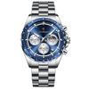Watch Multi-Function Steel Belt Waterproof Quartz Watch Men'S Watch Luminous