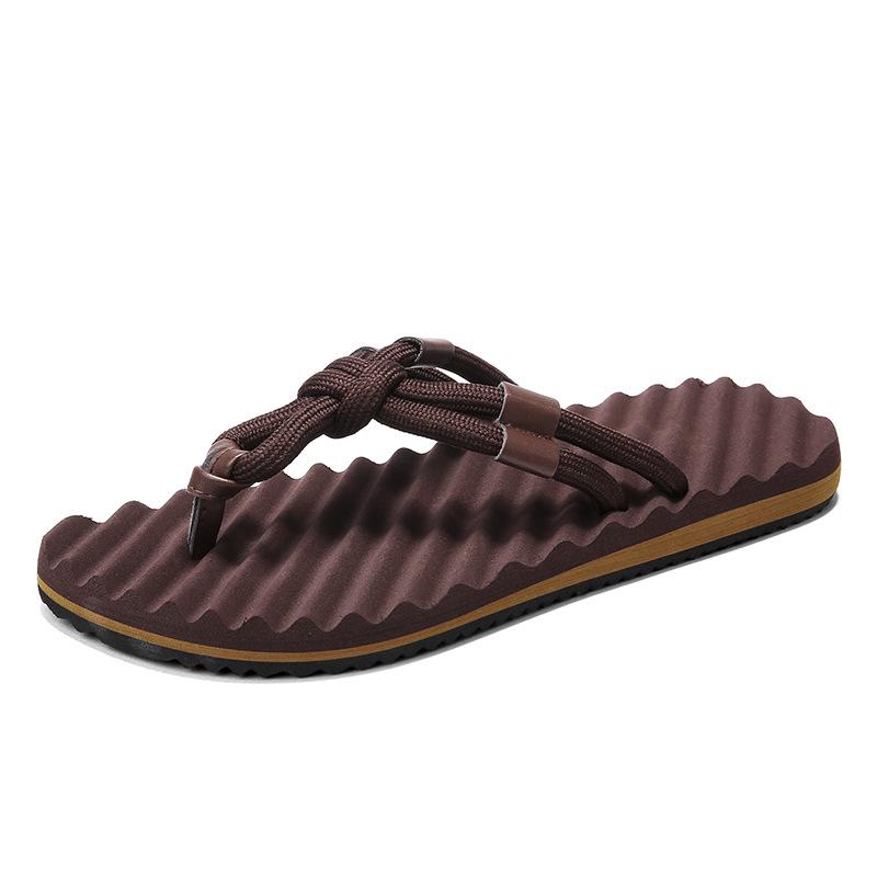 Flip-flops men's summer trend new outdoor casual outer wear pinch feet beach non-slip wear-resistant cool slippers men