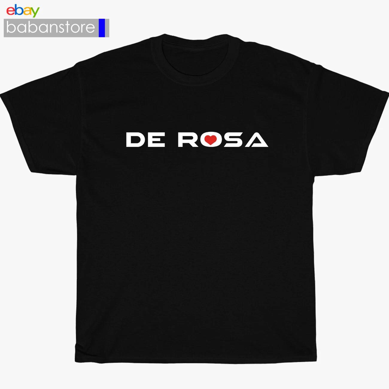 

New De Rosa Italian Bicycle Logo Black/Grey/Navy T shirt Size S-3XL L