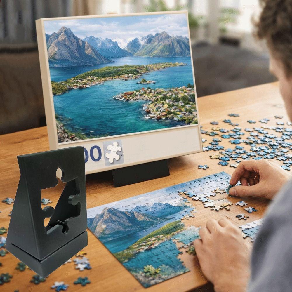 Stabiler Ständer für Fotorahmen Kunststoff-Posterhalter Puzzle-Box-Ständer Kunstaufbewahrung
