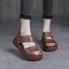 Summer platform heightening sandals new open-toed casual muffin shoes retro sen roman sandals