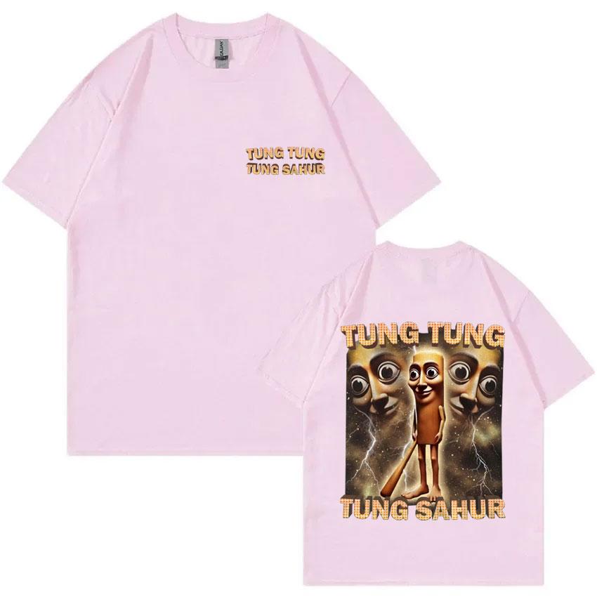Tung Tung Tung Sahur Funny Baseball Bat Meme Graphic Print T Shirt Men Casual Humor Style T Shirts Unisex Summer O-Neck T-shirt