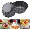 12 Piece Carbon Steel Tartlet Molds, Reusable Egg Tart Molds, Nonstick Egg Tart Pan, Muffin Pan, Cupcake Mold