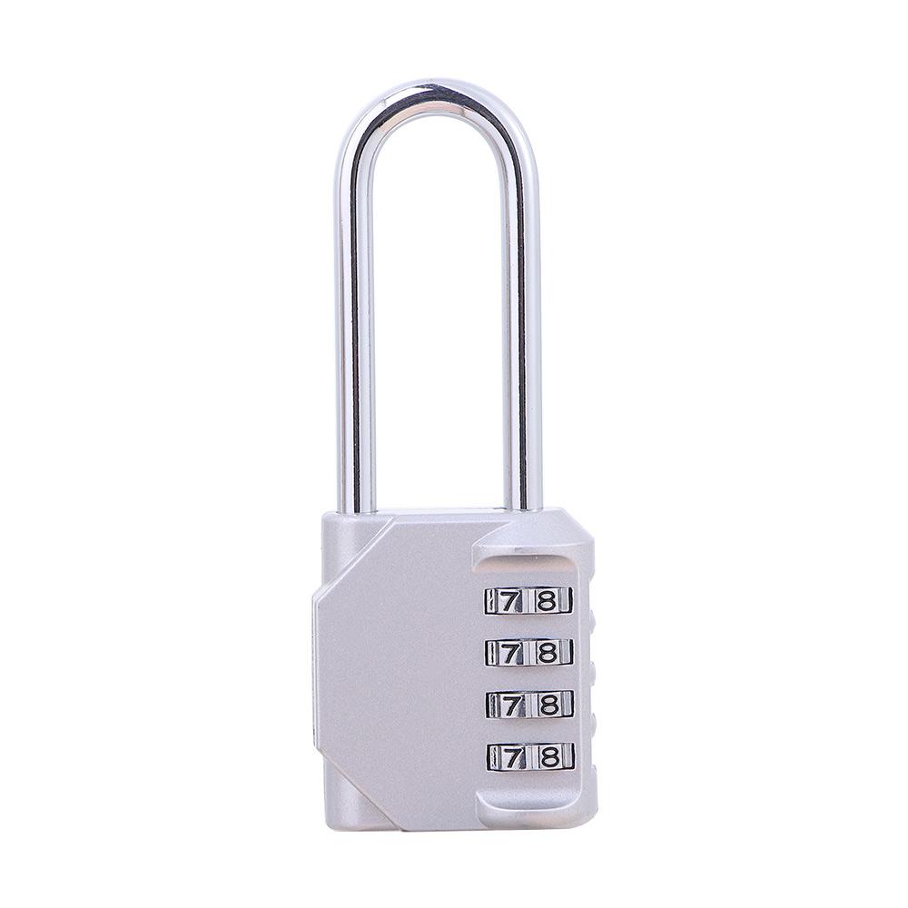 

Сплав 4-значный ящик пароль код шкаф для багажа навесной замок пароль замок цифровые замки умный замок серебряный