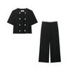 Cross-border Women's Clothing Wholesale, European and American Style 2026 Spring New Temperament Short-sleeved Versatile Top T-shirt Casual Pants Set