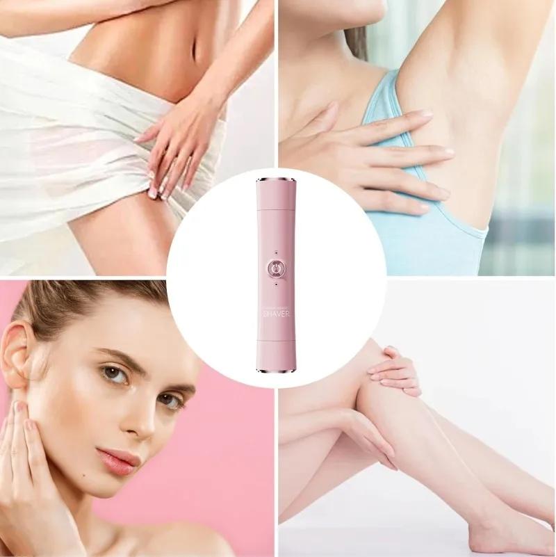 1Pc Electric Shaver for Woman Double Head Dual Purpose Female Razor Body Epilator Leg Underarm Bikini Electric Hair Remover Trimmer