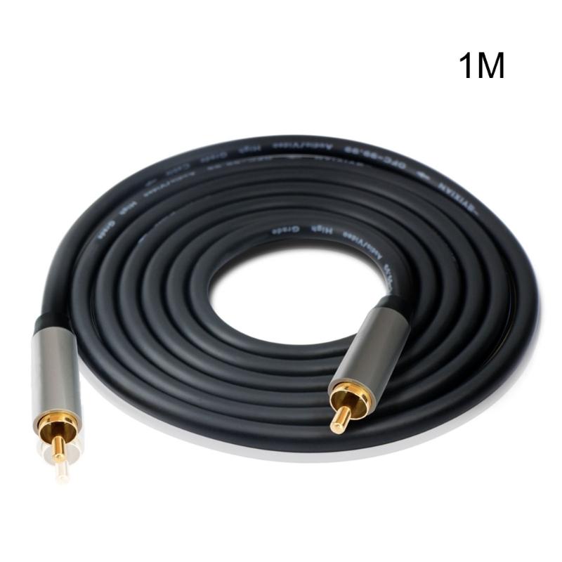

Audio Cable Gold Plated Digital RCA To RCA Male Coaxial Coax Amplifer SPDIF Home HDTV Audio Cable Accessories
