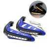 2Pcs Motorcycle Motorbike Handlebar Hand Guards Protector with Safety LED Light