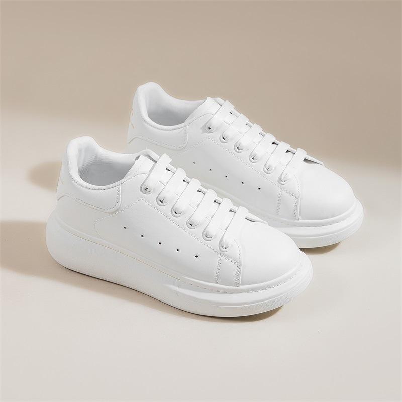 Fashion heightening little white shoes men's 2025 spring new versatile breathable casual shoes student platform non-slip sports shoes