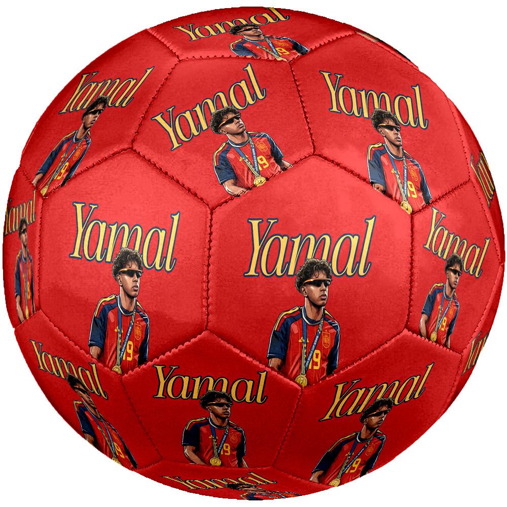 Yamal Size 5 Soccer Ball Machine-Stitched Indoor/Outdoor Universal Football perfect gift for sports enthusiasts