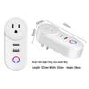Graffiti WiFi Smart Socket with USB: Compatible with US, Brazilian, Australian, Israeli, and Italian Standards; Cross-border Timer Plug.