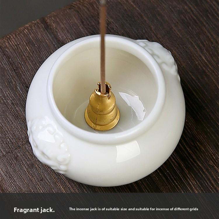 Ceramic Small Incense Burner Incense Burner Line Incense Insert Incense Seat Tea Table Ornament