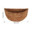 Coconut Fiber Liner Natural Half Round Coconut Coir Basket Fence Flower Baskets Plants Replacement Liners for Garden Flower Pot