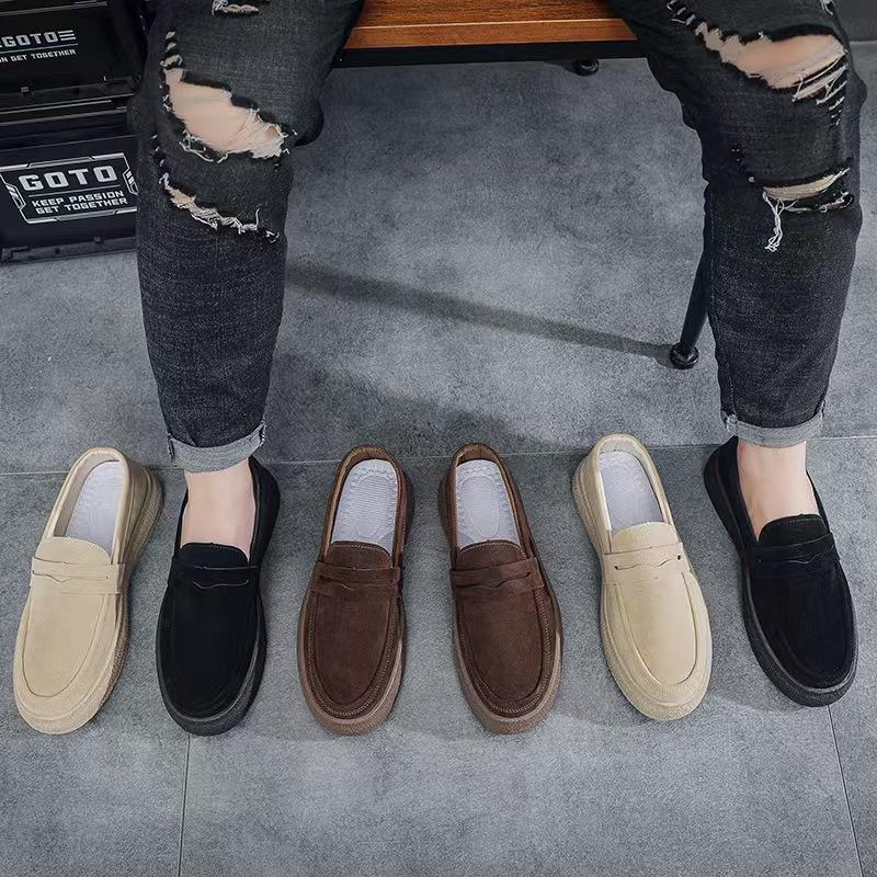 Fashion Platform Men Loafers Comfortable Mens Casual Shoes Lightweight Slip on Walking Sneakers Breathable Flats Driving Shoes