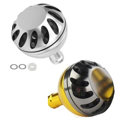 APAGAI of Handle Power Reel Universal Reel Fishing Shimano Daiwa 38mm Gold Gold Metal Head X Silver [Set 2] Knobs, Handles, Handles, Customization,