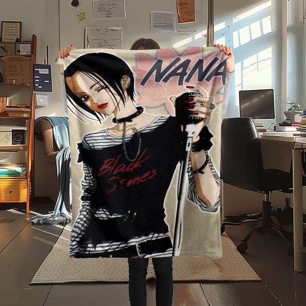 1 ks Flanelová deka s kresleným potiskem, Vysoce kvalitní, Pohodlná pro všechna roční období, Domácí dekorace, Teplo a pohodlí, Perfektní jako vánoční dárek k narozeninám