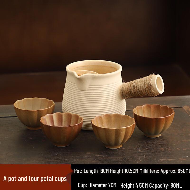 Stovetop Ceramic Tea Pot Set 4 Cups