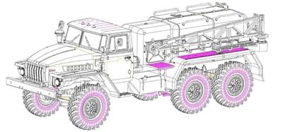 Hobby Boss 1/72 Fighting Vehicle Series Russian URAL-4320 APA-5D Airborne Power Supply Vehicle Plastic Model 82962 (Combat Vehicle)