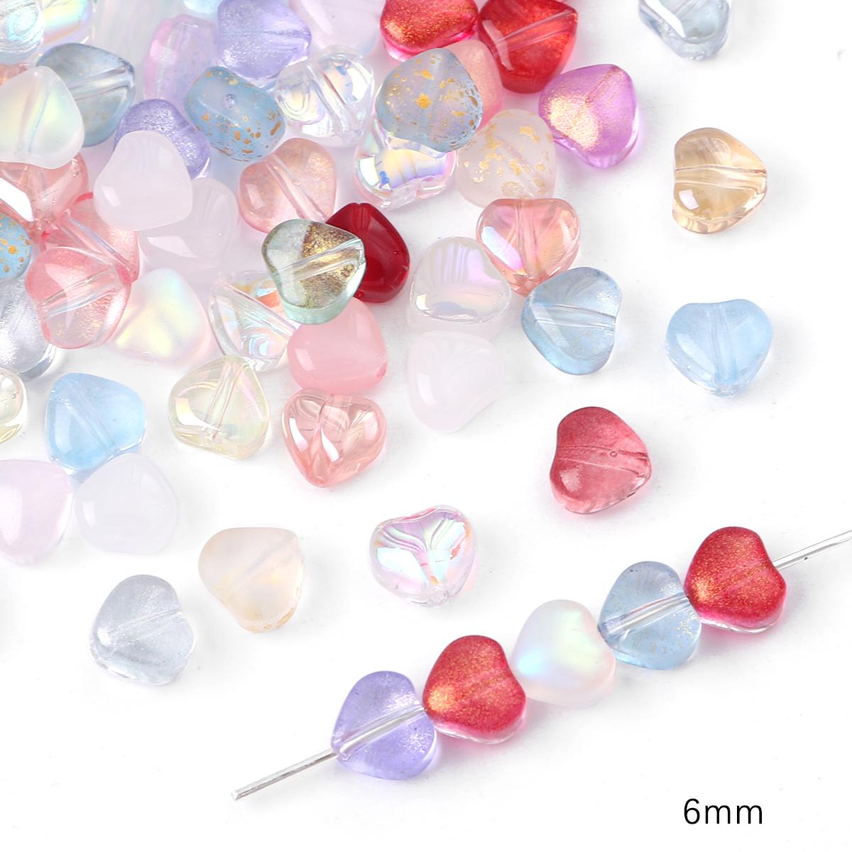 

20 шт. Скляні намистини Раковина Квітка Геометрія Шарм для DIY Намисто Браслет Сережки Виготовлення ювелірних виробів Ремісничі аксесуари 6mm