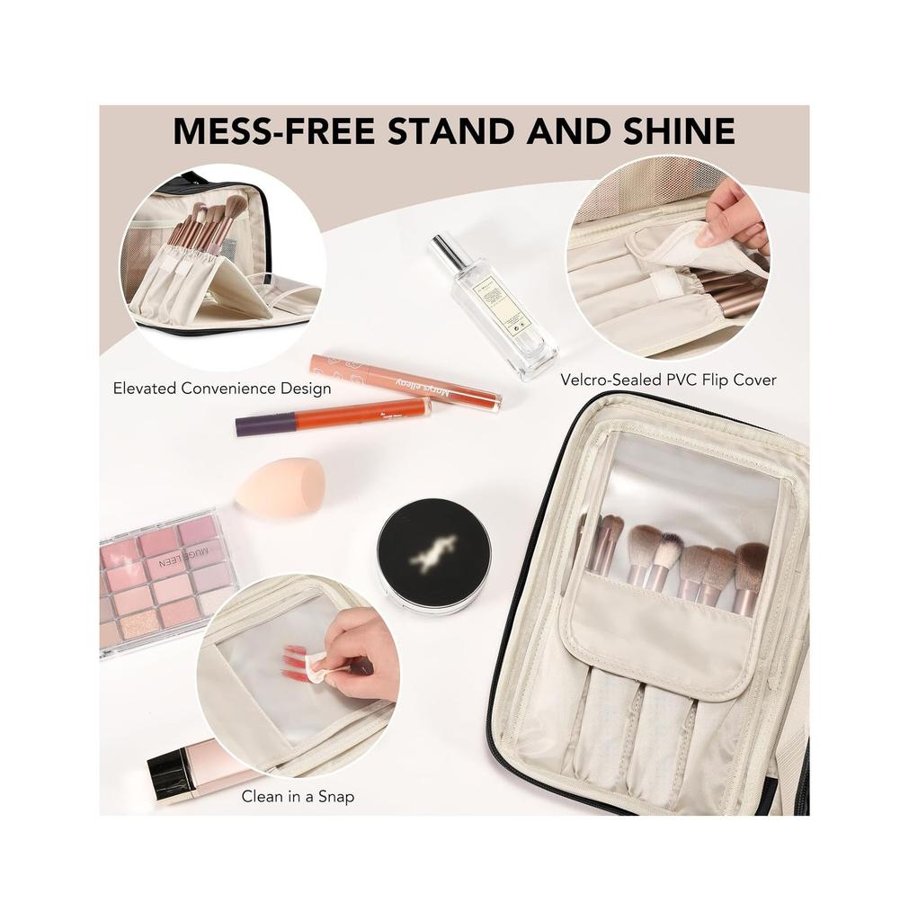 Make Up Bags for Women Traveling Makeup Case Cosmetic Organizer Waterproof Makeup Organizer Bag with Handle Travel Cosmetic Bag