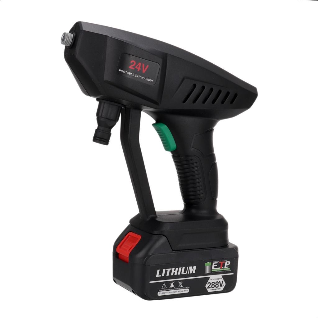 Cordless Electric Car Washer Machine Kit Portable High Pressure Battery Washing Auto Spray Garden Tool 24V 600W