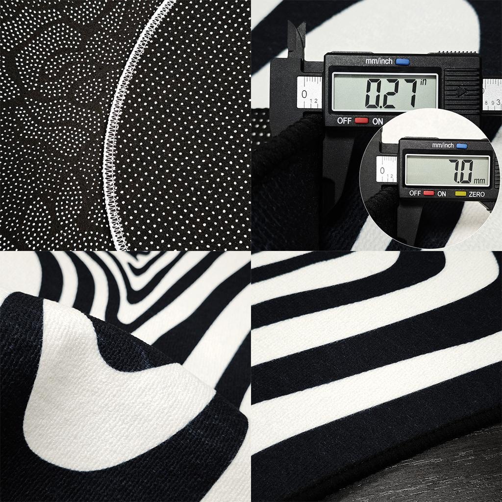 Creative Irregular Rug Living Room Carpet Black White Geometry Home Decoration Floor Mat Bedroom Area Rugs Entrance Doormat