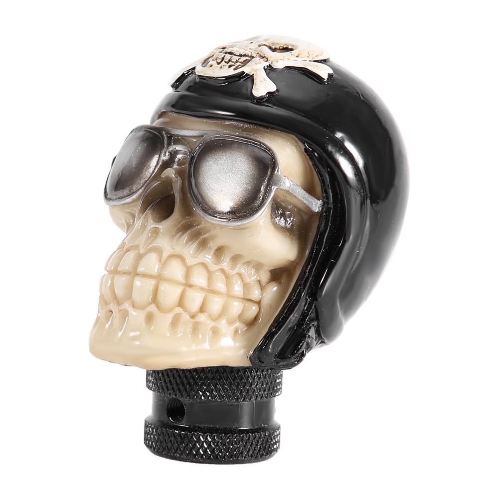 Skeleton Skull Head Car Manual Gear Shift Knob Stick Lever Shifter Universal