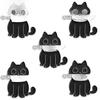 Stylish And Unique Black Cat Design Alloy Brooch Pin For Fashion Enthusiasts Unisex