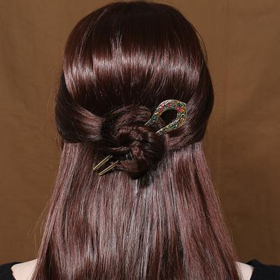 Classical and Simple Cheongsam U-shaped Hairpin, Daily Versatile Retro Hairpin, Disc Hairpin, Ancient Hanfu Hair Accessories for Women