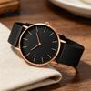 Milanese Woven Band Watch Men Mesh Minimalist Quartz Analog Simple