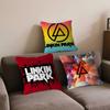 Band L-Linkin Cool P-Park LOGO Personlig Bild Text Hem Dekorativa Kuddfodral Hushållsgåvor 45x45cm
