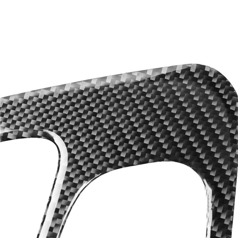 Carbon Fiber Car Gear Shift Panel Trim Cover Decoration Sticker For Dodge Challenger 2015-2020 Interior Accessories