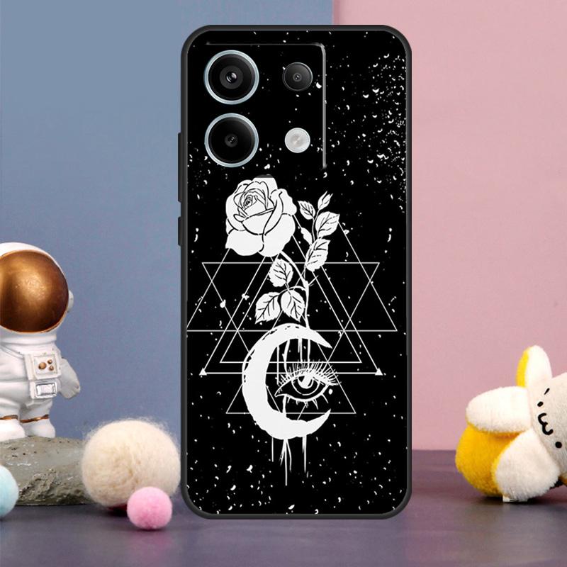 Occult Witchcraft Moon Gothic Witch Case For Xiaomi Redmi Note 13 Pro 12 11 9 10 9S 10S 11S 12S Redmi 12 13 10C 12C 13C Cover